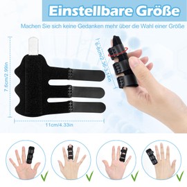 GADITIEK Finger Splint, Pack of 3 Finger Splints, Adjustable Finger Support Stacksche Splint, Finger Bandage with Built-in Aluminium Strap for Sprains, Arthritis and Swollen Fingers (3-3 Colours)