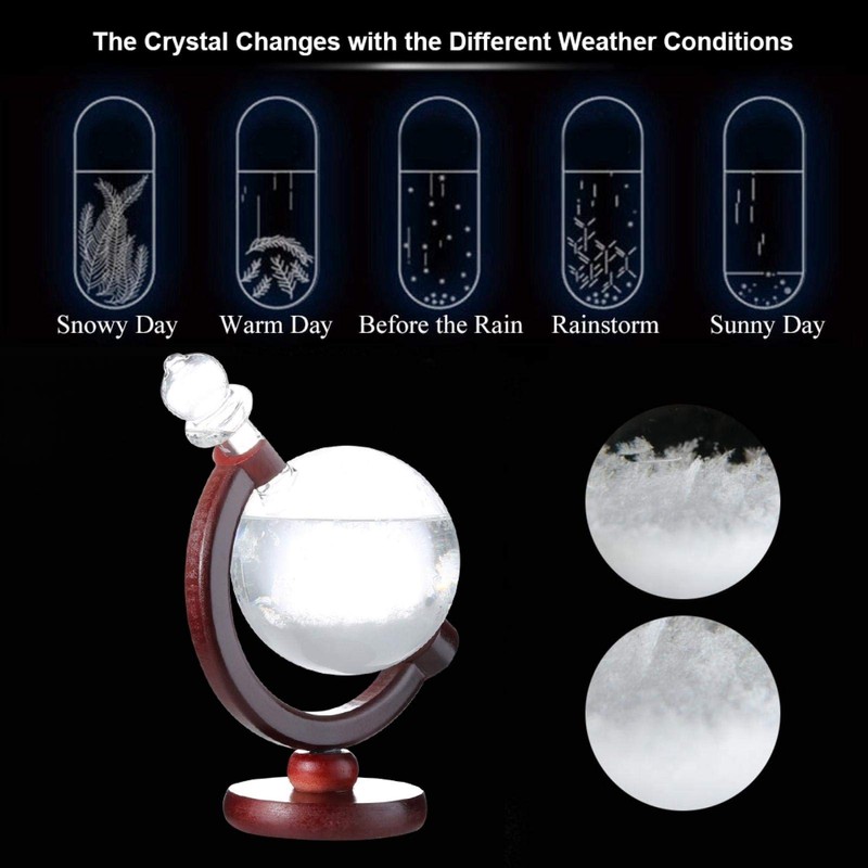 Weather Glass, Practical Weather Predicting Storm Glass Home Weather Station,