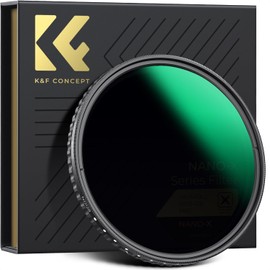 K&F Concept 82mm ND8 to ND128 Variable Neutral Density Filter, Optical Glass Slim Fader ND Filter NO Spot X Black X 18-Layer Nano Coating ND8 ND16 ND32 ND64 to ND128 (Nano-X Series)
