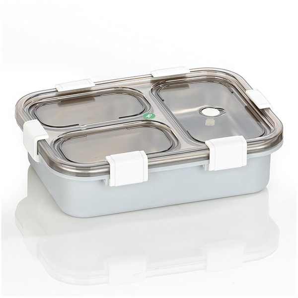 STUDIO PARSHVA II Leak Proof 3 Compartment Lunch Box, Reusable