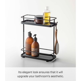 YAMAZAKI Home Tower Bath Rack - Bathroom Shower Storage Holder, Caddy Shelf Organizer - Small, 13" - Steel -