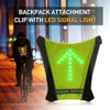 Reflective Cycling Vest with Rechargeable LED Direction Indicator Remote Control