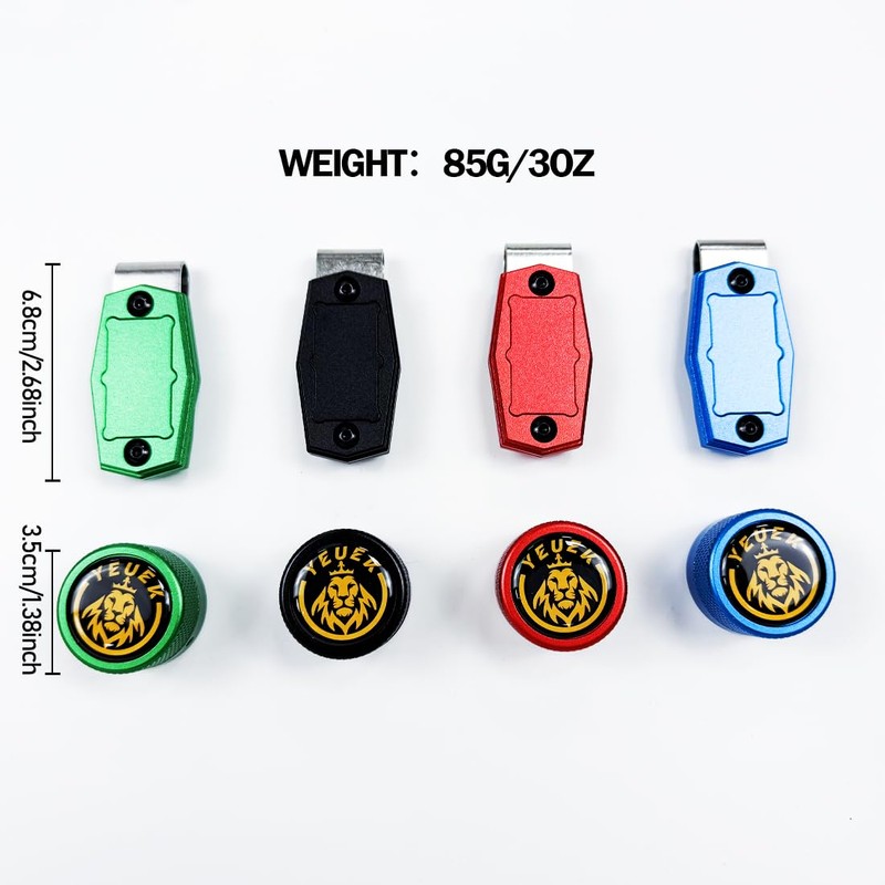 YEUEK TAOM Pool Chalk Holder Round Shaped Practical Tool Billiards