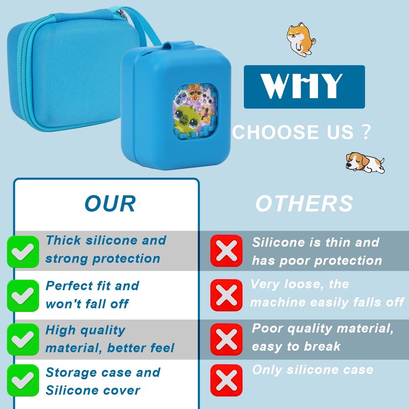 MGZNMTY Carrying Case and Silicone Case for Bitzee Magicals Interactive