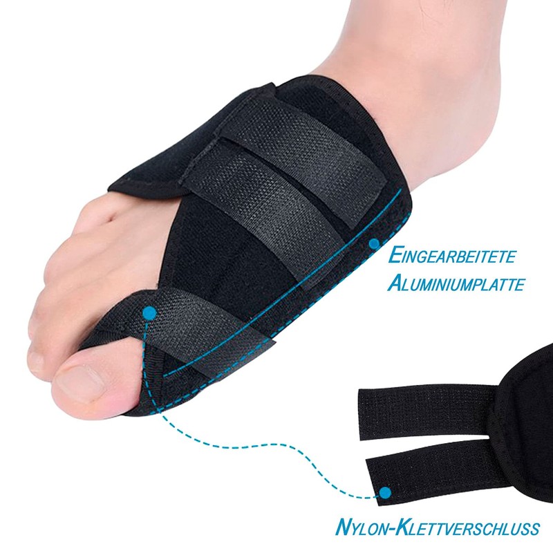 Toe Correction Bandage Black "S"