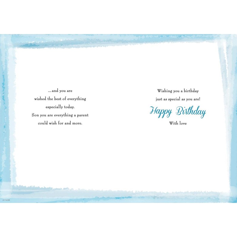 Birthday Card Son - 10 x 7 inches - Piccadilly