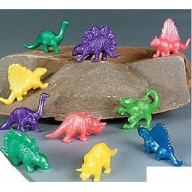 Henbrandt Pack of 20 Stretchy Colour Dinosaurs - Ideal Loot Party Bag Stocking Filler