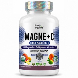 Magnesio Complex Peptidos Colageno Hidrolizado Vitamina Formula Tipos Glicinato Gluconato Citrato Magne Purely Organics Cápsulas