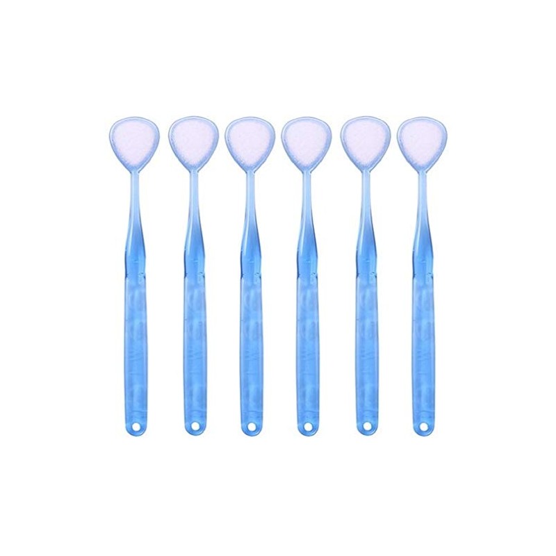 [Set of 6] Tongue Brush, Blue W-1 (Double One), Odor