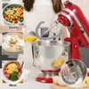 6QT Stainless Steel Flex Edge Beater for KitchenAid Mixer Professional