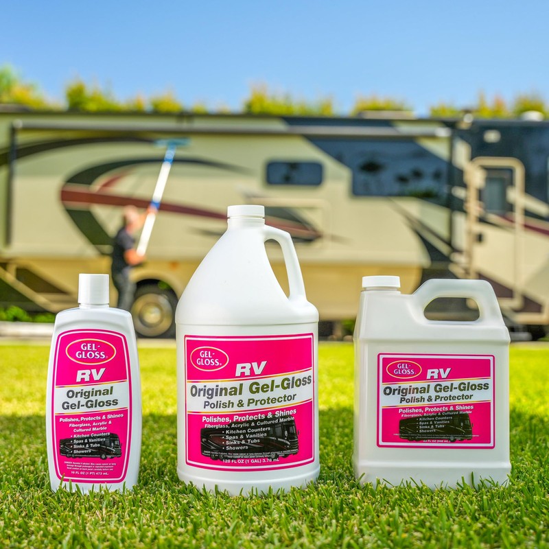 Gel-Gloss Kitchen & Bath Polish w/Carnauba Cleaner Wax Formulation for
