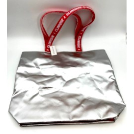 Clinique New! Clinique Donald Color-block Striped Colorful Cosmetics Tote Bag with Strip