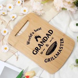 Grandad Gifts Fathers Day,Father's Day Gifts for Grandad Christmas Birthday Funny Valentines Day Grandparents Day Great Grandparents Presents for Grandads from Grandaughter Grandson,Cutting Boards