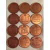12 Steps Copper Medallions AA Coin Alcoholics Anonymous Recovery, 12