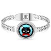 LONYOO Stainless Steel Cute Cat Bracelet 18K Gold Jewelry Animal