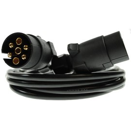 Maypole 7 Pin 3.5 m 2×7 Pin Plugs and 7 Core Connecting Lead, for Trailer Lighting