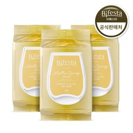 Biphsta Michella Cleansing Seat Perfect Glow 46 3 3 / 비페스타 미셀라 클렌징 시트 퍼펙트 글로우 46매 3개
