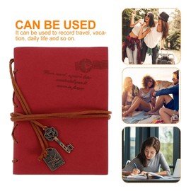 Operitacx Notizbuch Schreibnotizbuch Pu-Lederschnurschlüssel-Lederjournal Tagebuchtagebücher Zum Schreiben 4. 13 * 5. 59-Zoll-Lederjournal Notizblock Schreiben