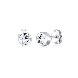 Elli Women's Classic Earrings with Crystals, Facet cut, Crystal