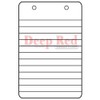 Deep Red Stamps Notebook Steno Paper Rubber Stamp