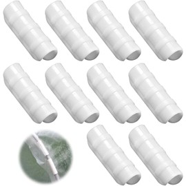 Lyyxjsltd Pack of 10 Vinyl House Packers Tunnel Packers Diameter Compatible Vinyl House Packers Greenhouse Clamps Stake Fasteners Tunnel Post Clear Net Clips for Gardening Supplies Vinyl House