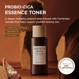 SKIN1004 Probio-CICA Essence Toner 7.10 fl.oz, 210ml, Korean Hydrating Face Toner with Fermented Centella Asiatica & 5 Types of Hyaluronic Acid, Soothing Facial Toner Essence, Daily Korean Skin Care