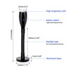 THALASSA 2-Pack 12V Flexible Gooseneck Light Black RV Reading Light