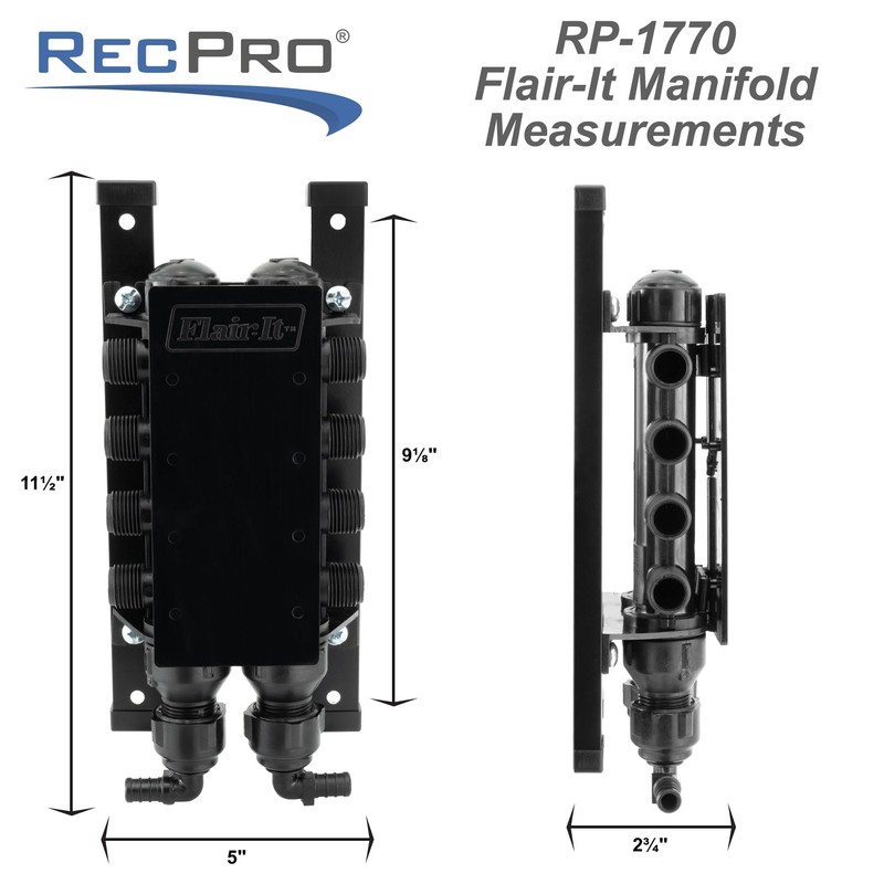 RecPro RV Water Manifold | 3/4 Inch MNPT Inlet x