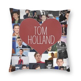 Uooksjh Holland I Love Tom Home Sofa Square Cushion Throw Pillow Case Decorative Bedroom Couch Pillow Covers 18x18 In (220503)