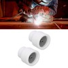 2Pcs Tig Welding Cups White Ceramic Welding Torch Cup Ceramic
