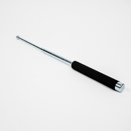Portable 54cm Extendable Self-Defense Baton 3-Section Baton