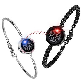 INOWL Long Distance Touch Bracelets, Couple Bracelets, Remote Intelligent Matching Couple Bracelets,Bracelets Jewelry,