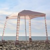 AMMSUN Beach Cabana, 6.2'×6.2' Beach Canopy, Easy Set up and