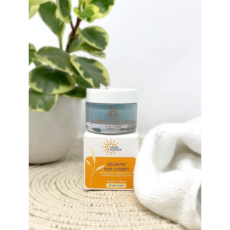 EARTH SCIENCE - Azulene Eye Cream For Puffiness, Dark Circles,
