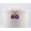 Earrings Noble - Gemstone Amethyst - Gold-Plated