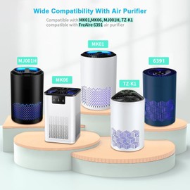 2Pack MK01 MK06 TZ-K1 Air Filter Replacement for AROEVE MK01 MK06 MG01JH MJ012H,ToLife TZ-K,Pomoron MJ001H,Kloudi DH-JH01 Air Purifier,MK01 MK06 TZ-K1 True HEPA Replacement Filter for Dander Hair