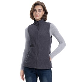 33,000ft Women's Fleece Vest, Lightweight Warm Polar Soft Vests Outerwear with Zip Up Pockets, Sleeveless Jacket for Winter