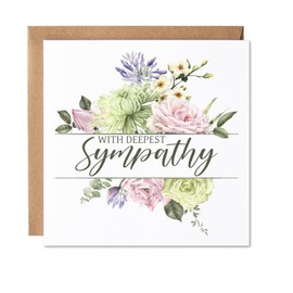 Maise & Rose Sympathy Card | Thinking Of You At This Difficult Time | Loss Of a Loved One | Sorry For Your Loss Card | P40