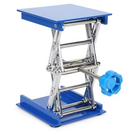 Kuuleyn Router Lift Furniture Lifter Lifting Table Router Router 100x100mm Blue Electroplated Aluminum Lab Lift Stand Scissor Lift