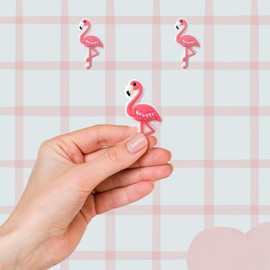 TCHARIRY Flamingo Shoe Charms - Cute Animal Decoration Charms Gift for Boys Kids Teens and Adults - Set of 2