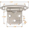 Decobasics 1/2" Overlay Brushed Gold Cabinet Hinges (25 Pair -50