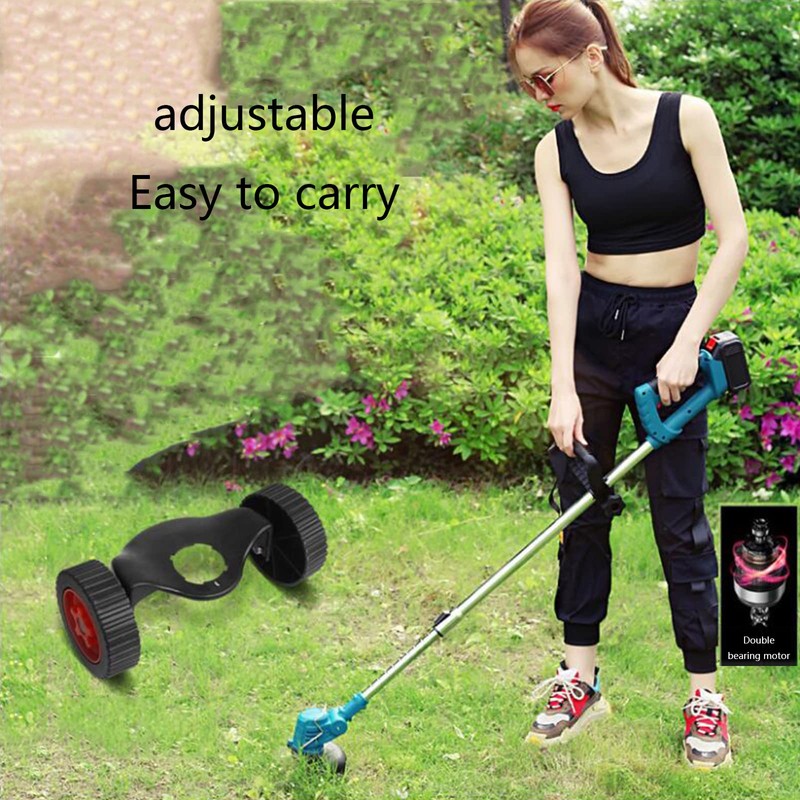 Mumuve Improved Lawn Trimmer Wheels Cordless Lawnmower Wheels Spare Parts