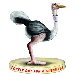 signs-unique Guinness Ostrich Resin Figurine 135mm x 95mm (sg)