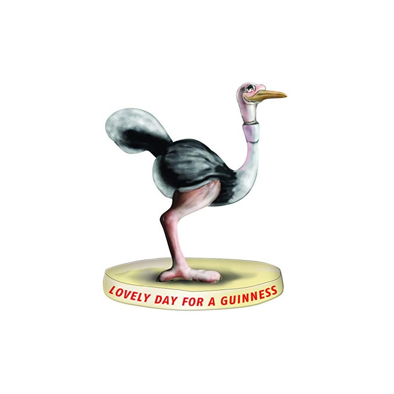 signs-unique Guinness Ostrich Resin Figurine 135mm x 95mm (sg)