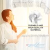 Café Curtains for Kitchen, Bathroom Curtains with Valance, Embroidered Lace