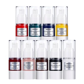 BBDINO - Pigmentos de silicona líquida, juego de 9 colores, tinte de silicona líquido de alta concentración real para hacer moldes de silicona, cada color 0.5 oz/15 ml