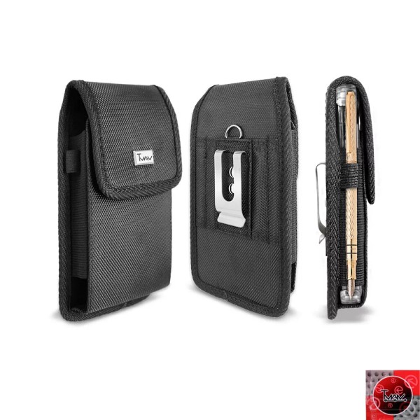 T Man Case Vertical Nylon Rugged Belt Clip Holster Pouch