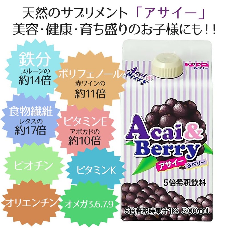 Acai & Berry 5x Dilution 16.9 fl oz (500 ml)