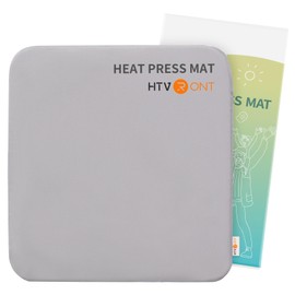 HTVRONT Heat Press Mat Compatible with Cricut Cutting Machine, Heat Press Pad 15"x15" for Craft Vinyl Ironing Insulation Transfer, Double Sides Applicable Heat Mat for Heat Press Machines