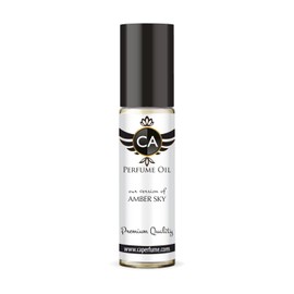 CA Perfume Impression of Amber Sky Unisex Fragrance Oil Amber Spicy Scent Long Lasting Perfumes for Women & Men Travel Size TSA Ready Mini Parfum Body Oil Roll-on 0.33 Fl Oz 10ml